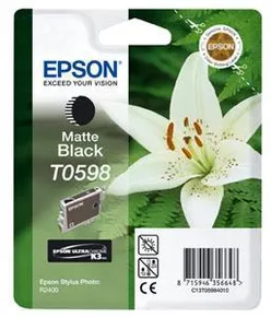 Inkjet cart.pro "StylusPhoto R2400" tiskárnu, EPSON Matná černá, 13ml